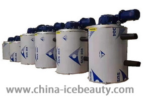 evaporator for ice flake machine